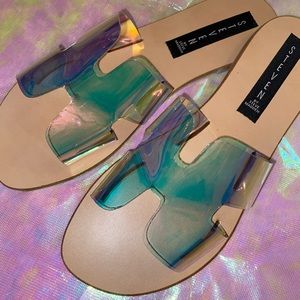 Steven by Steve Madden Iridescent Greece Sandals